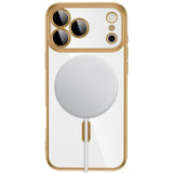 iPhone 18 Pro / 17 Pro Tech-Protect MagFlex Case - MagSafe Compatible - Transparent / Gold