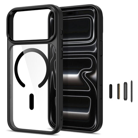 iPhone 18 Pro Max / 17 Pro Max Tech-Protect MagMat Case - MagSafe Compatible - Black / Transparent