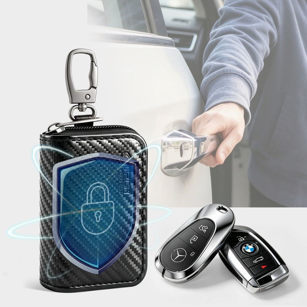 Tech-Protect KLR300 Case for Car Key with RFID Blocking - Black / Carbon