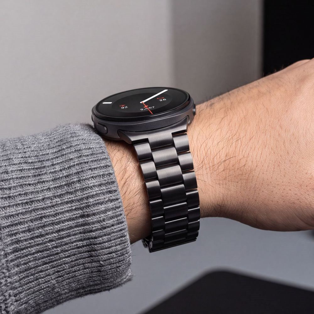 Samsung Galaxy Watch 8 / 9 / Classic (40 / 44 / 46mm) Tech-Protect Stainless Steel Watch Band - Black