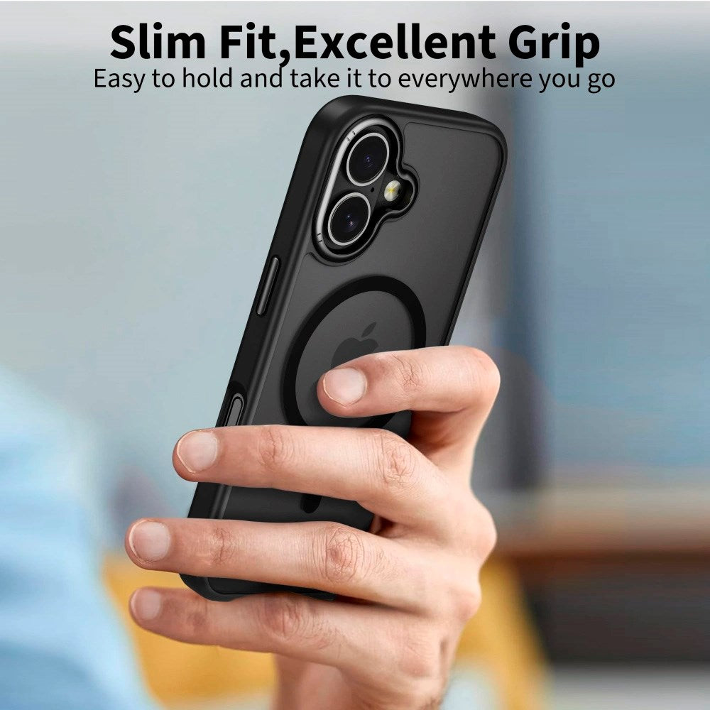 iPhone 17 Tech-Protect MagEdge Hybrid Case - MagSafe Compatible - Matte Black