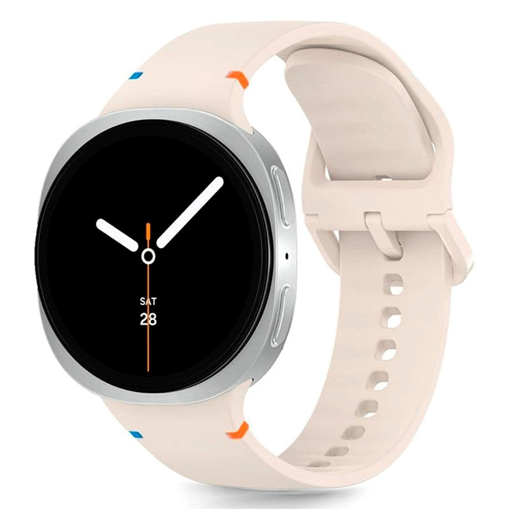 Samsung Galaxy Watch 8 / 8 Classic (40 / 44 / 46mm) Tech-Protect Silicone Strap - Starlight