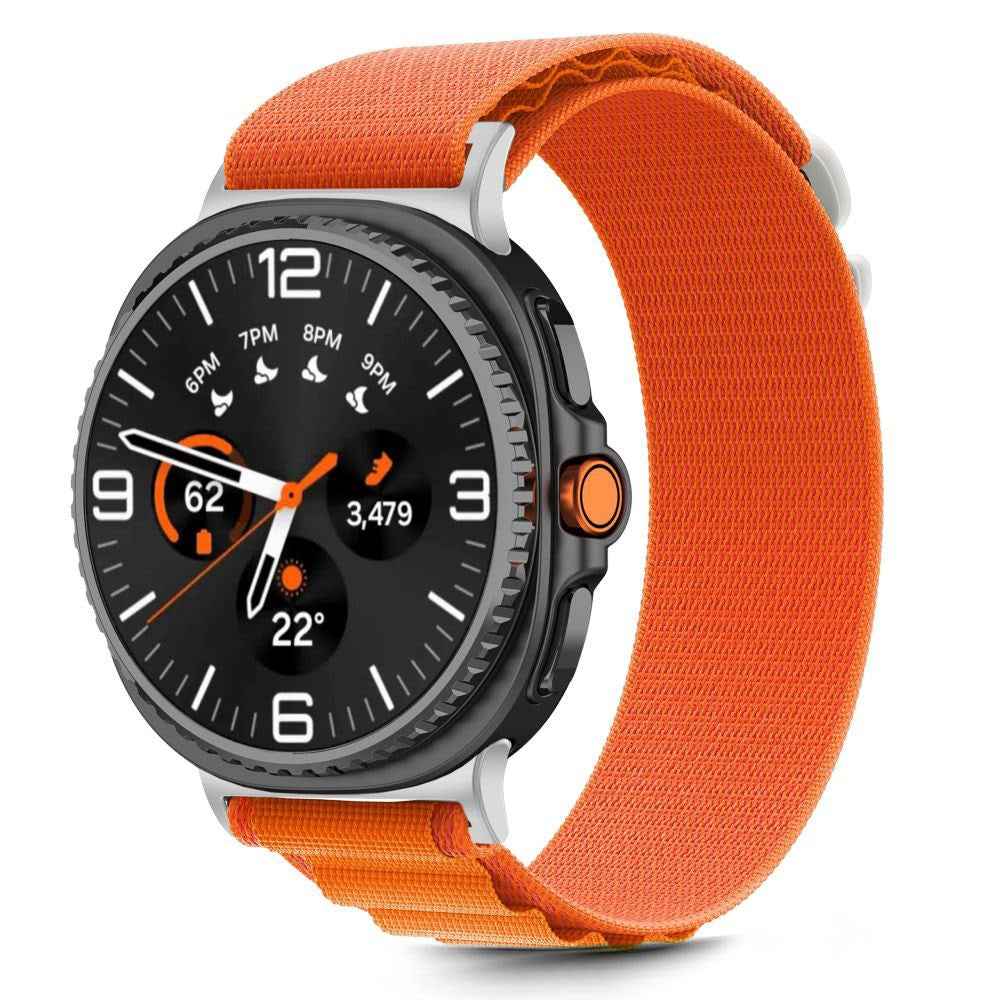 Samsung Galaxy Watch 8 / 9 / Classic (40 / 44 / 46mm) Tech-Protect Nylon Pro Watch Band - Orange