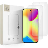 Google Pixel 11 Pro / 11 / 10 Pro / 10 / 9 Pro / 9 Tech-Protect Glass Fit+ Tempered Protective Glass - 2 pcs - Transparent