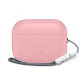 Apple AirPods Pro (3. Gen) Tech-Protect Silicone Case with Strap - Pink