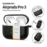 Apple AirPods Pro (3rd gen.) Tech-Protect Silicone Hook Case - Black