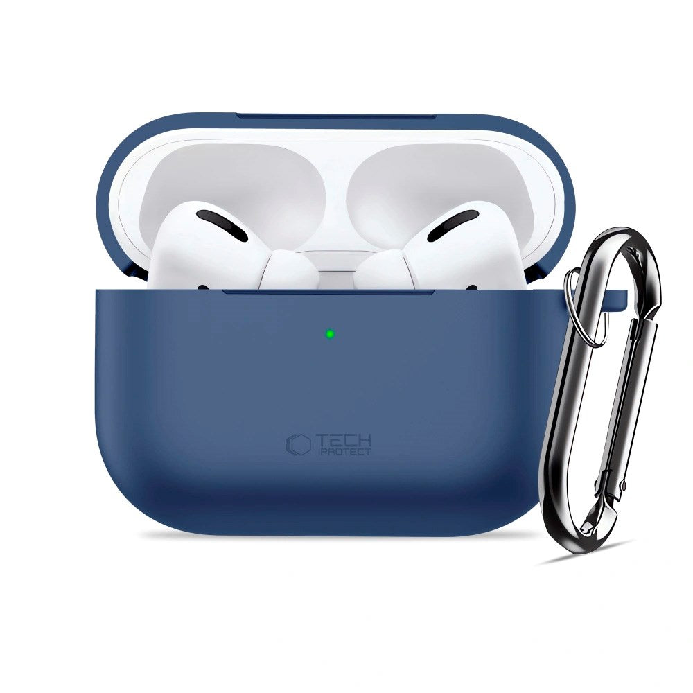 Apple AirPods Pro (3rd gen.) Tech-Protect Silicone Hook Case - Dark Blue