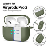 Apple AirPods Pro (3rd gen.) Tech-Protect Silicone Hook Case - Green