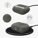 Apple AirPods Pro (3rd gen.) Tech-Protect NaturalFit Faux Leather Case with Strap - Green