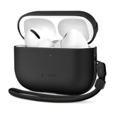 Apple AirPods Pro (3rd gen.) Tech-Protect NaturalFit Faux Leather Case with Strap - Black