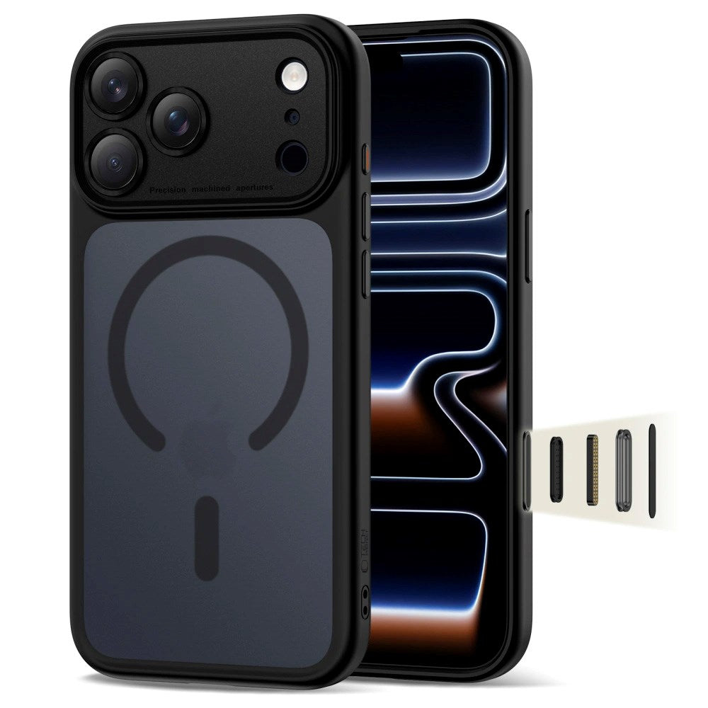 iPhone 17 Pro Max Tech-Protect Magpeak Case - MagSafe Compatible - Matte Black