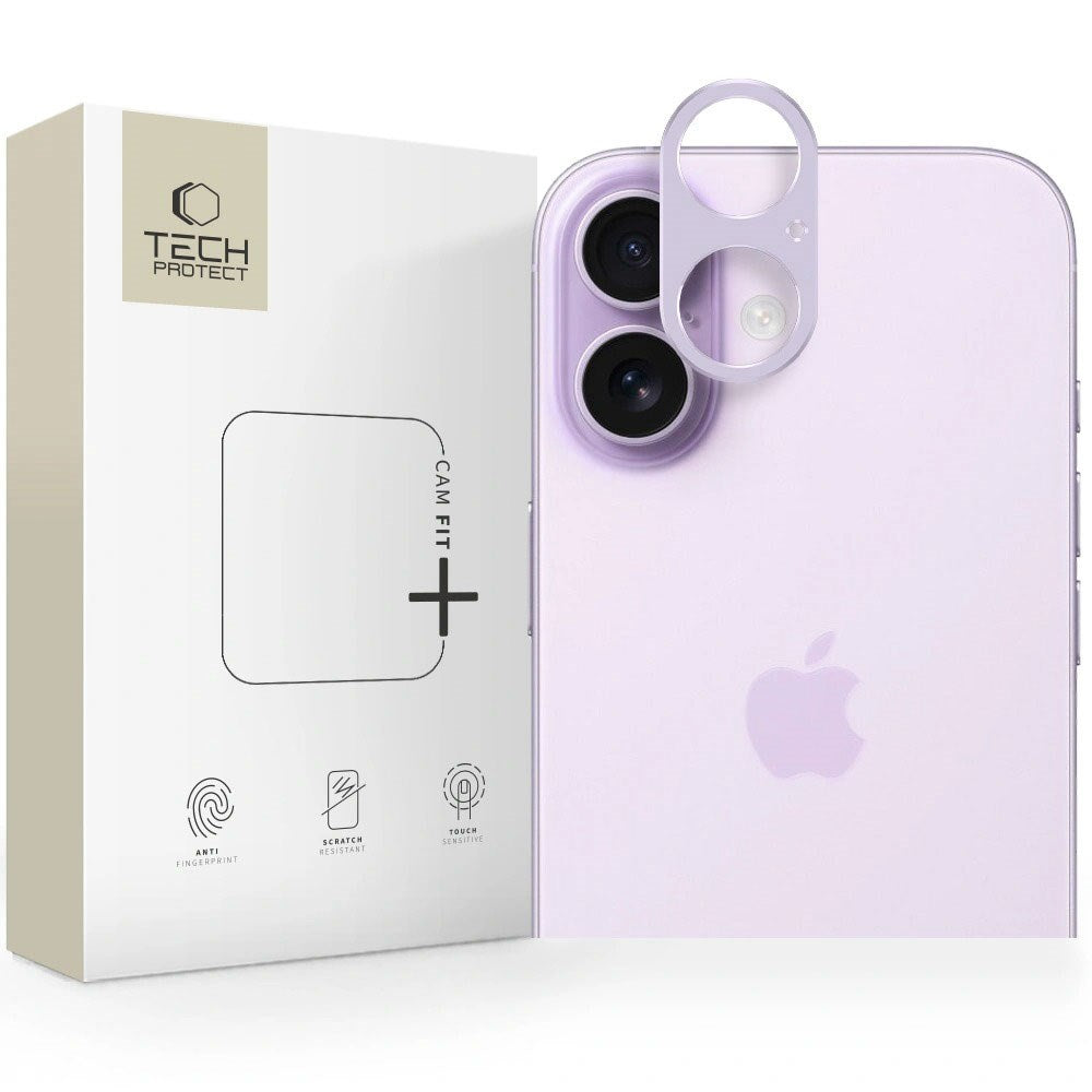 iPhone 17 Tech-Protect CamAlloy Fit+ Camera Lens Protection Case - Purple