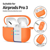 Apple AirPods Pro (3rd gen.) Tech-Protect Silicone Hook Case - Orange