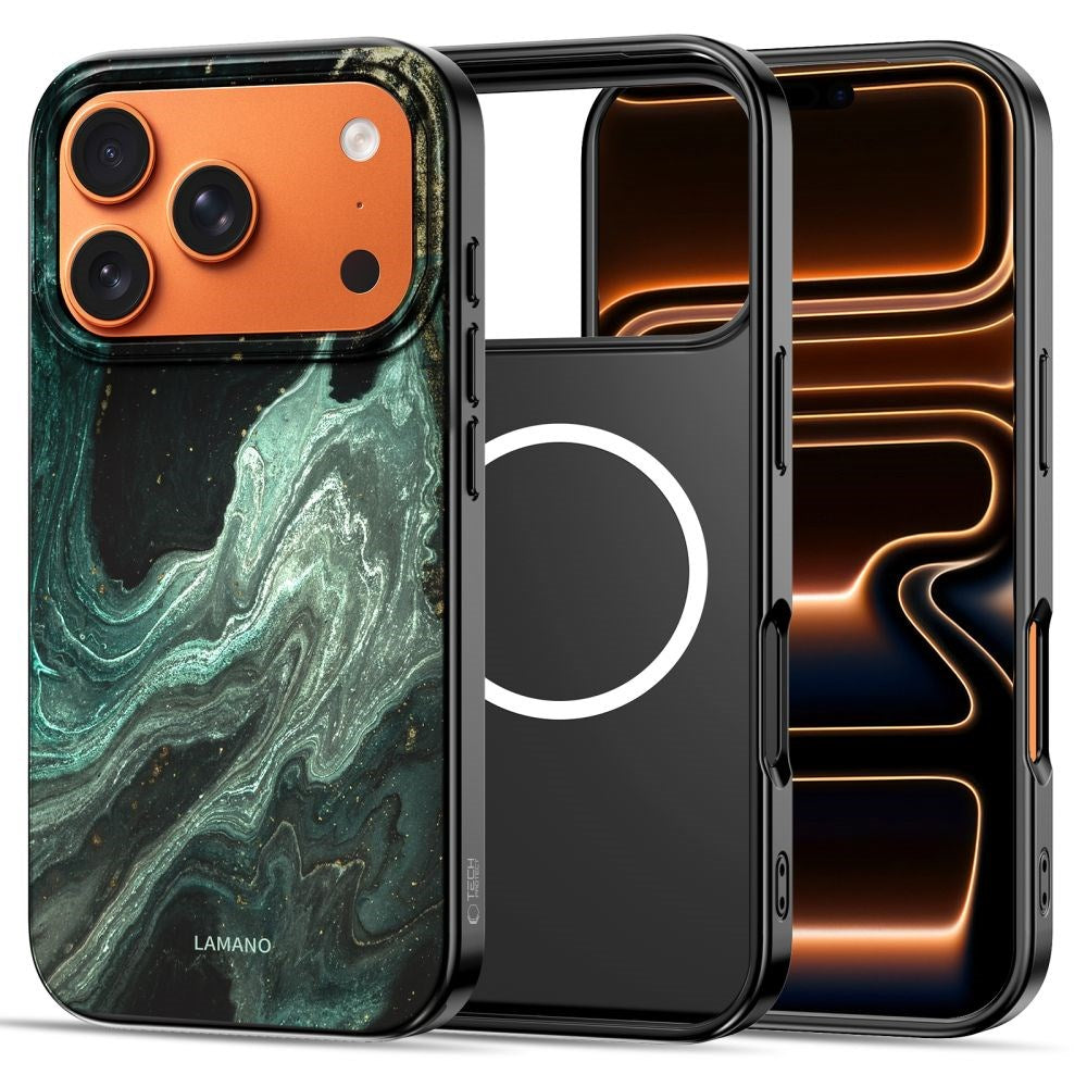 iPhone 17 Pro Tech-Protect Lamano Case - MagSafe Compatible - Verde Aura