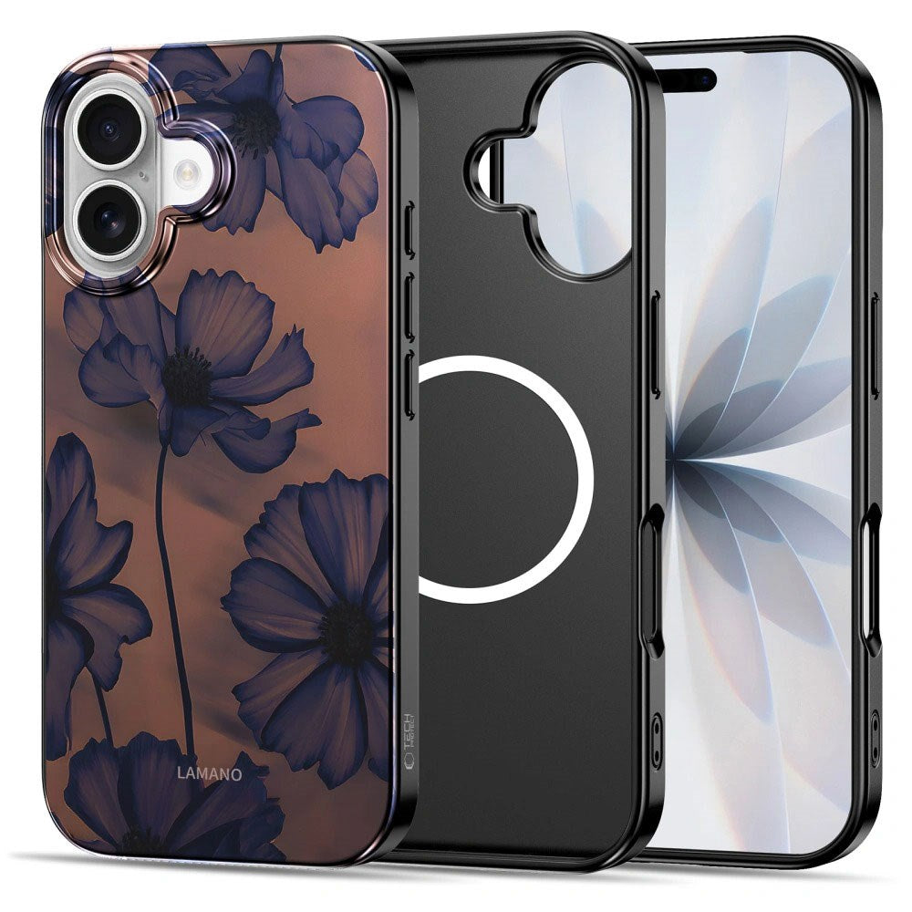 iPhone 17 Tech-Protect Lamano Case - MagSafe Compatible - Velvet Night