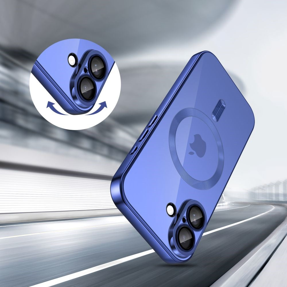 iPhone 17 Tech-Protect MagFlex Case - MagSafe Compatible - Blue / Transparent