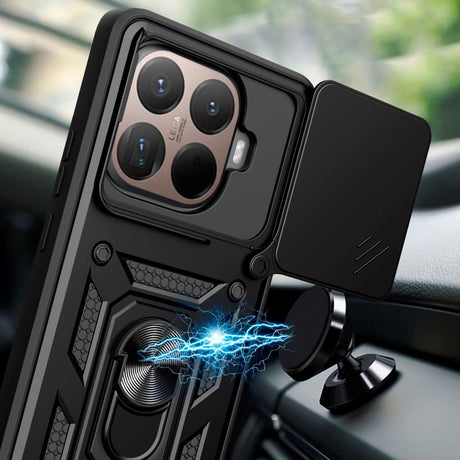 Xiaomi 15T Pro Tech-Protect Camshield Case with Magnetic Ring & Stand Function - Black