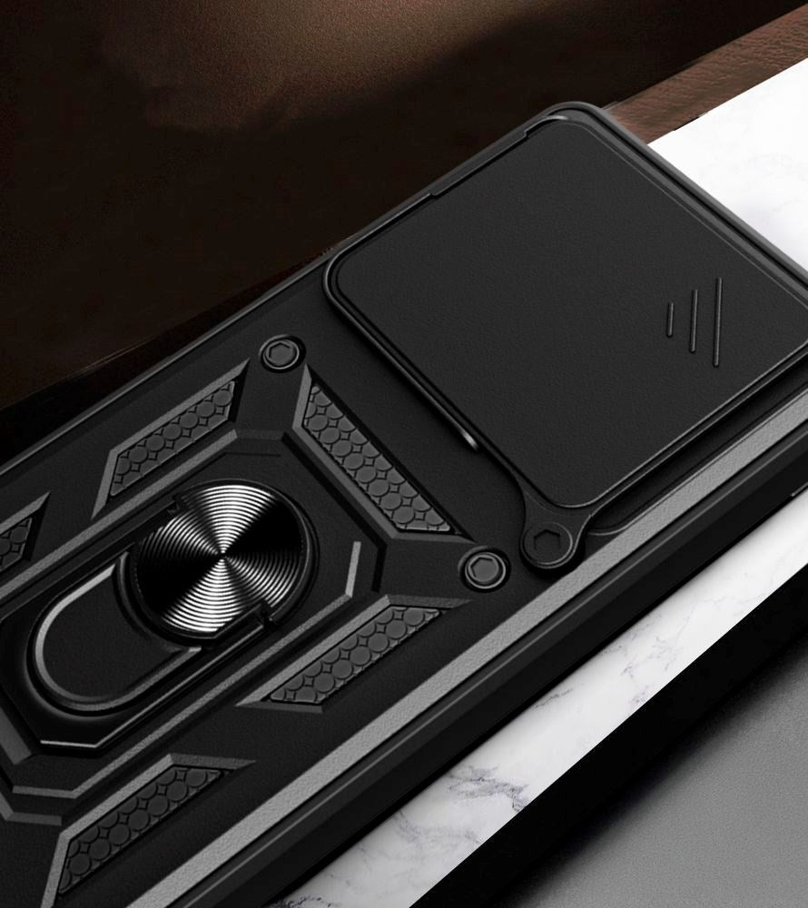 Xiaomi 15T Tech-Protect Camshield Case with Magnetic Ring & Stand Function - Black