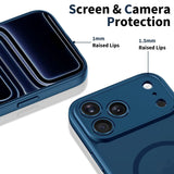 iPhone 17 Pro Tech-Protect BasicMag Hybrid Case - MagSafe Compatible - Matte Blue