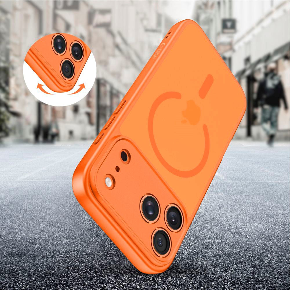 iPhone 17 Pro Max Tech-Protect BasicMag Hybrid Case - MagSafe Compatible - Matte Orange