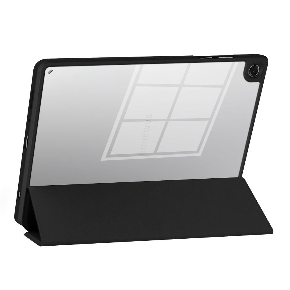 Samsung Galaxy A11+ (Plus) / A9+ (Plus) Tech-Protect SC Pen Hybrid Flip Case w. Stylus Holder - Black / Transparent