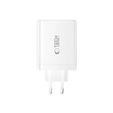 Tech-Protect 120W GaN Wall Charger with 1 x USB-A & 3 x USB-C – White