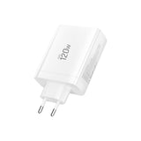 Tech-Protect 120W GaN Wall Charger with 1 x USB-A & 3 x USB-C – White