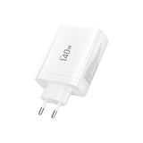 Tech-Protect 140W GaN Wall Charger with 1 x USB-A & 3 x USB-C – White