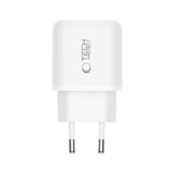 Tech-Protect 45W Wall Charger with Lightning Cable - 1 x USB-C & 1 x USB-A - White