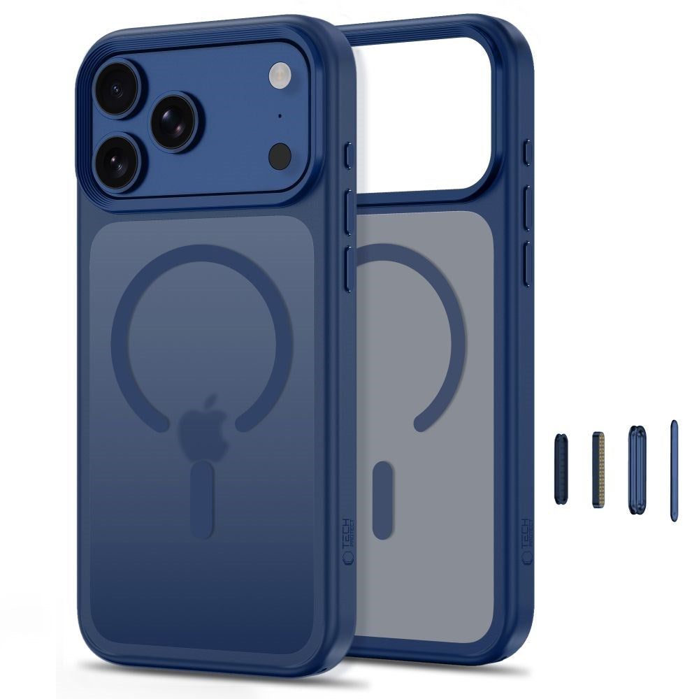 iPhone 18 Pro Max / 17 Pro Max Tech-Protect MagMat Case - MagSafe Compatible - Matte Dark Blue