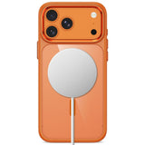 iPhone 18 Pro / 17 Pro Tech-Protect MagMat Case - MagSafe Compatible - Transparent / Orange
