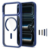 iPhone 18 Pro / 17 Pro Tech-Protect MagMat Case - MagSafe Compatible - Transparent / Blue