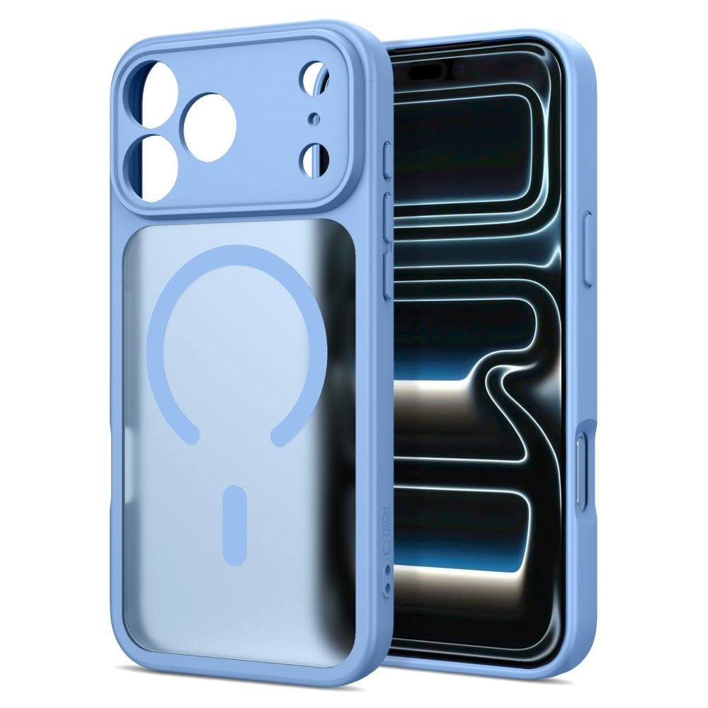iPhone 17 Pro / 18 Pro Tech-Protect BasicMag Hybrid Case - MagSafe Compatible - Matte Light Blue