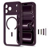 iPhone 18 Pro / 17 Pro Tech-Protect MagPeak Case - MagSafe Compatible - Red / Transparent