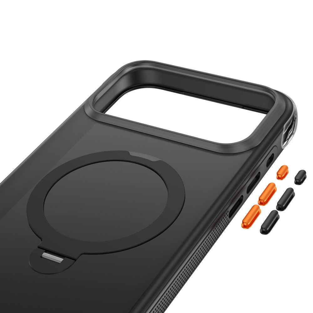 iPhone 18 Pro / 17 Pro Tech-Protect MagAir Stand Case with Kickstand - MagSafe Compatible - Matte Black