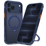iPhone 18 Pro / 17 Pro Tech-Protect MagAir Stand Case with Kickstand - MagSafe Compatible - Matte Blue