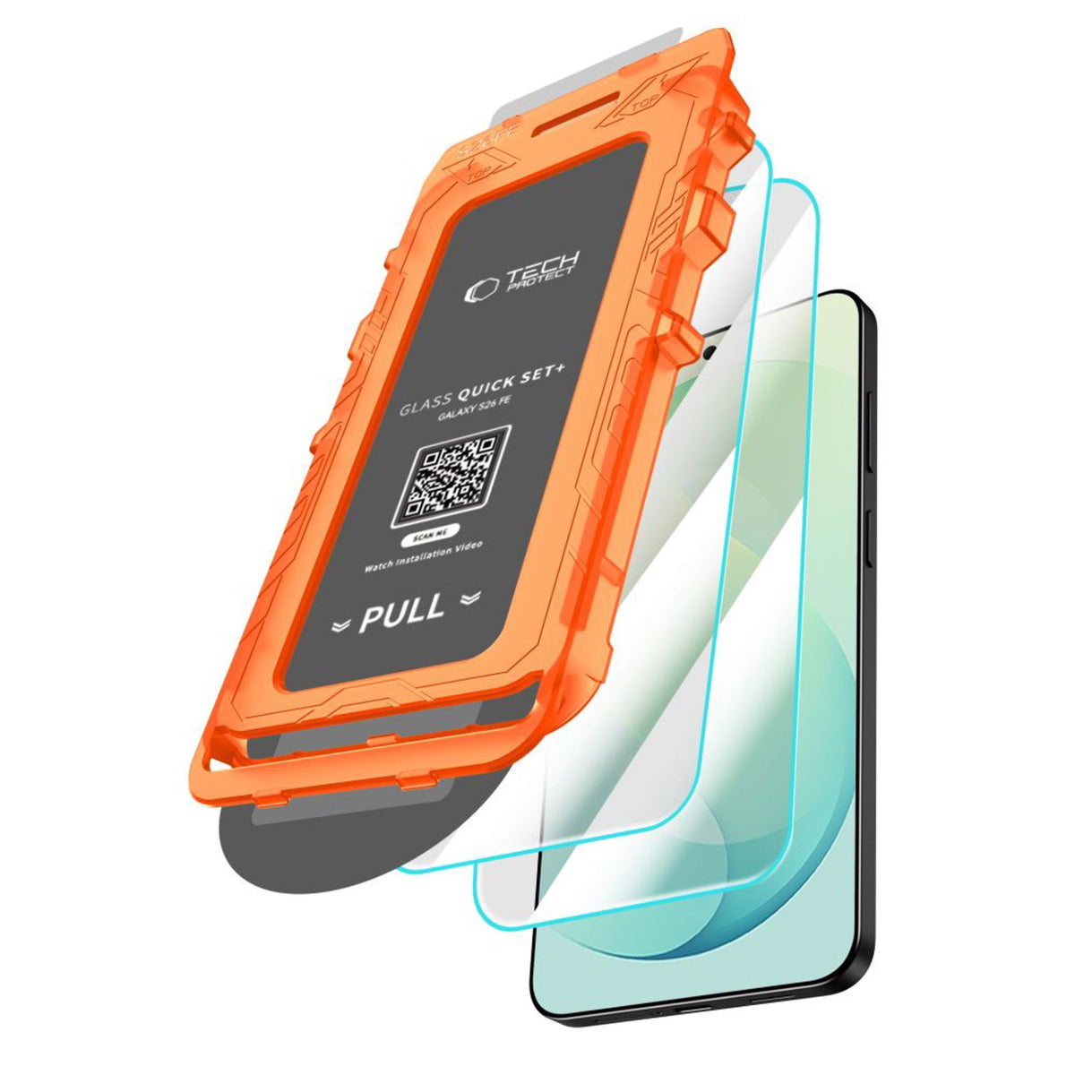 Samsung Galaxy S26 FE Tech-Protect Quick Set+ Screen Protector - 2 pcs - Transparent