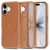 iPhone 17 Tech-Protect BasicMag Hybrid Case - MagSafe Compatible - Matte Brown