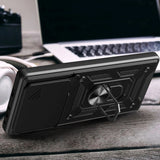 Xiaomi Redmi Note 15 Pro Tech-Protect Camshield Case with Magnetic Ring & Stand Function - Black