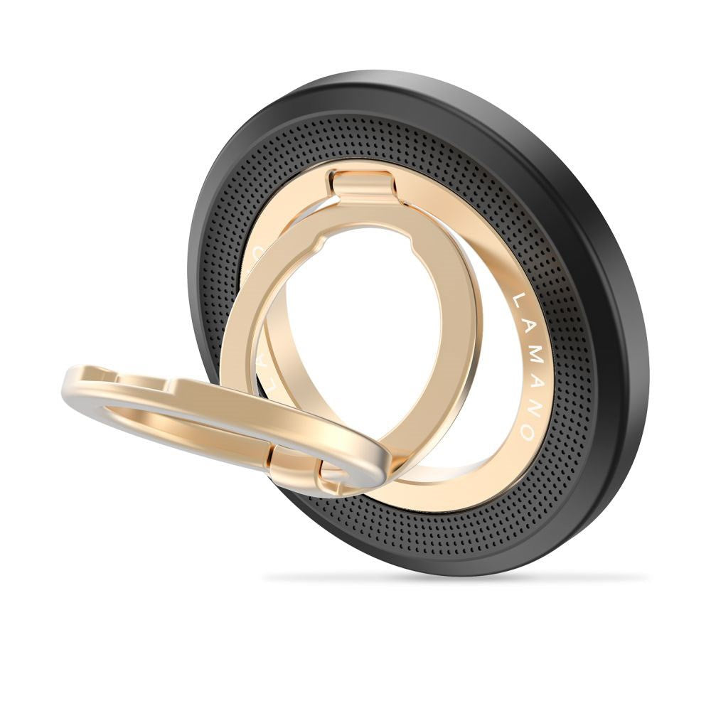 Tech-Protect Lamano Magnetic Phone Ring - MagSafe Compatible - Black / Gold