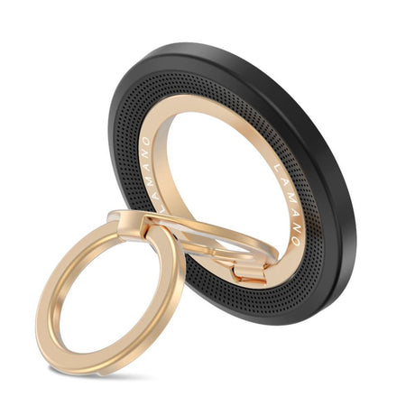Tech-Protect Lamano Magnetic Phone Ring - MagSafe Compatible - Black / Gold