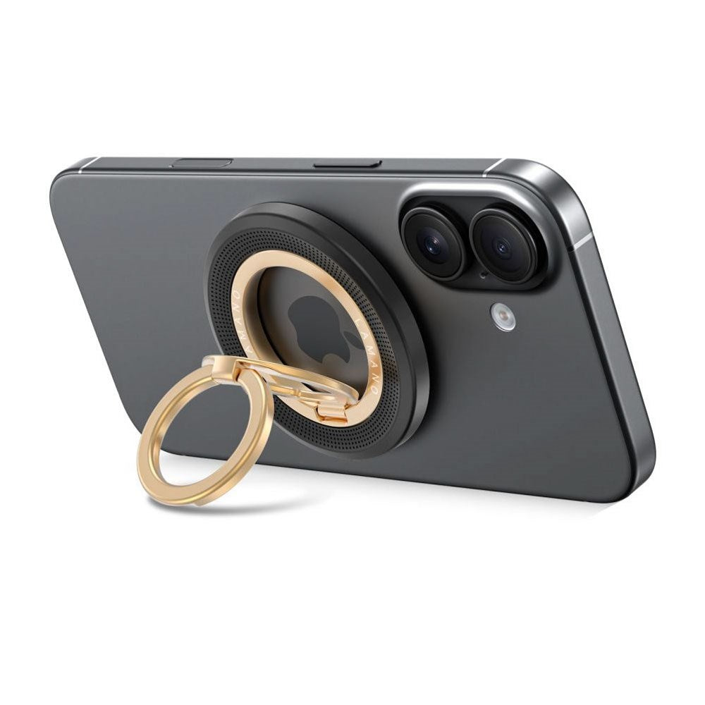 Tech-Protect Lamano Magnetic Phone Ring - MagSafe Compatible - Black / Gold