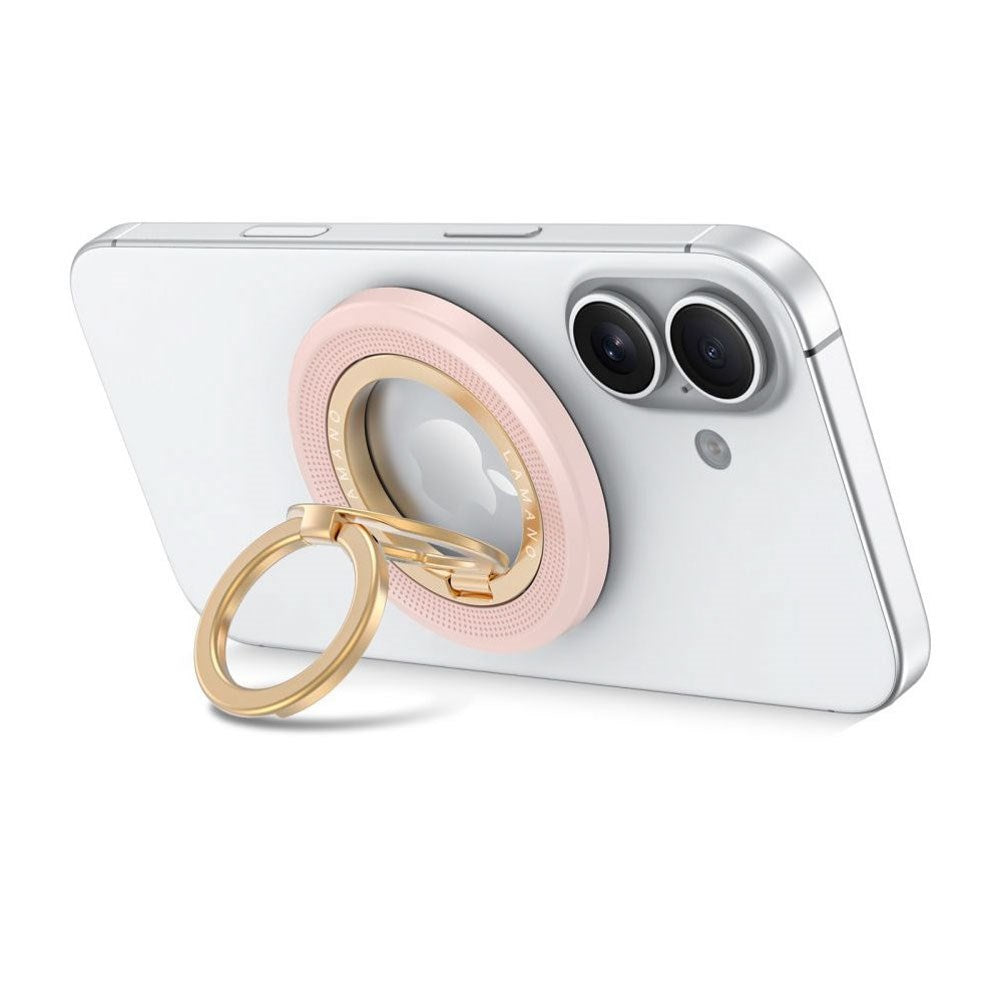 Tech-Protect Lamano Magnetic Phone Ring - MagSafe Compatible - Pink / Gold