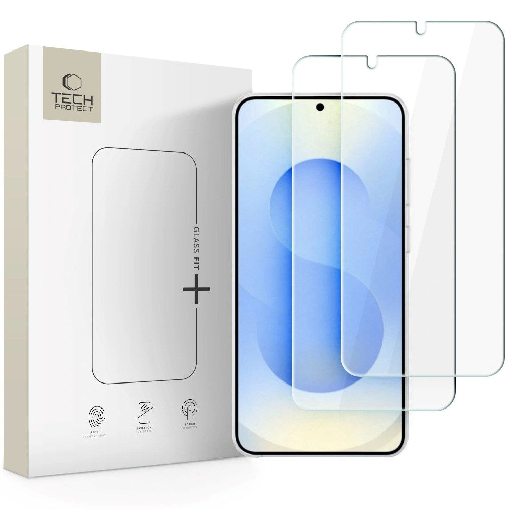 Samsung Galaxy S26+ (Plus) Tech-Protect Glass Fit+ Screen Protector - 2 pcs. - Transparent