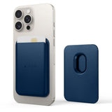 Tech-Protect MagWallet Faux Leather Card Holder - MagSafe Compatible - Blue