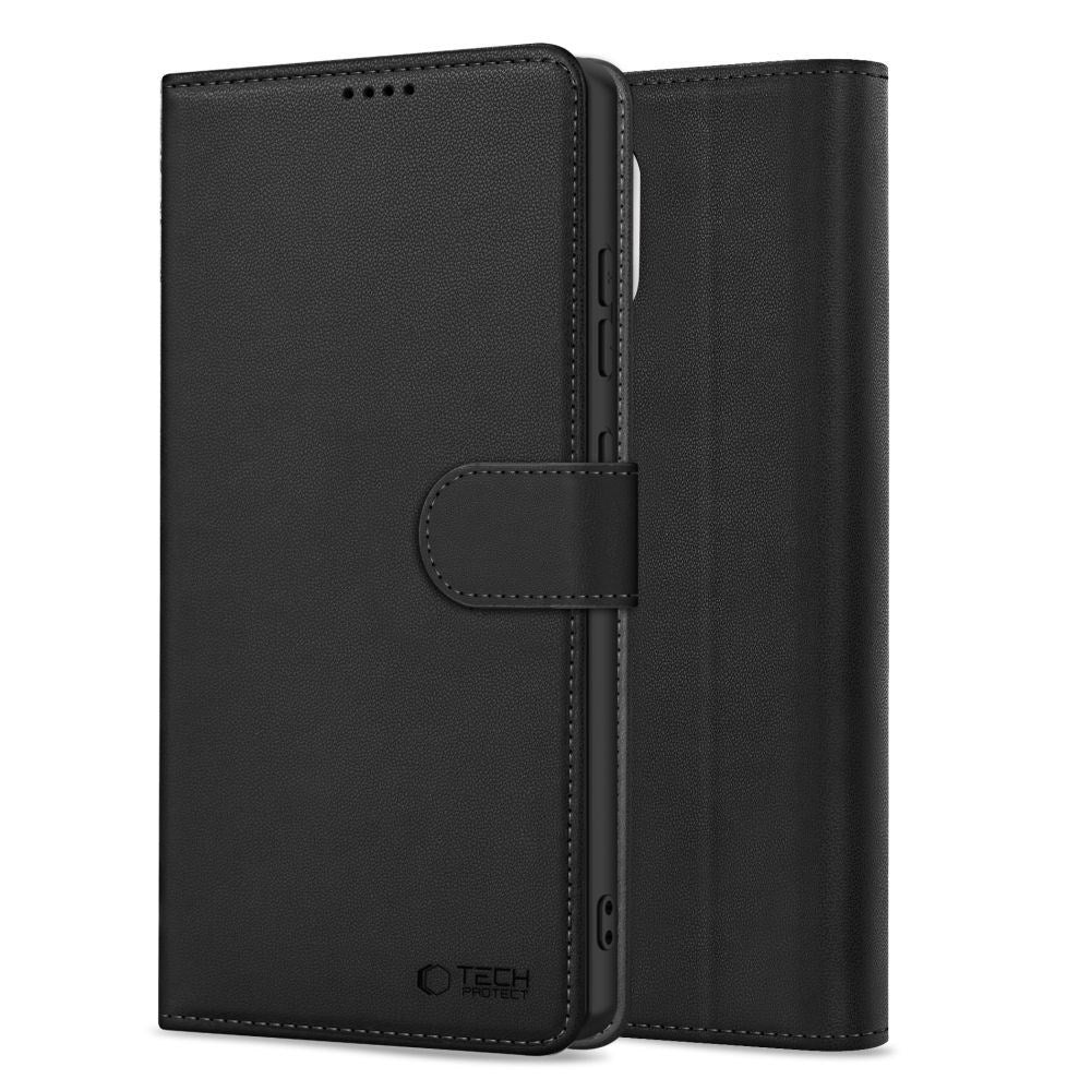 Tech-Protect Samsung Galaxy A36 Flip Cover with Card Holder - Black