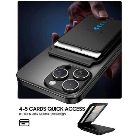 Tech-Protect MagWallet Stand Card Holder - MagSafe Compatible - Black