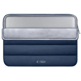 Tech-Protect Fluffy MacBook / Laptop 15-16" (27 x 38cm) Sleeve with Extra Zipper Pocket - Dark Blue
