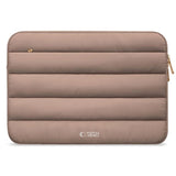 Tech-Protect Fluffy MacBook / Laptop 13-14" (25 x 35cm) Sleeve with Extra Zipper Pocket - Beige