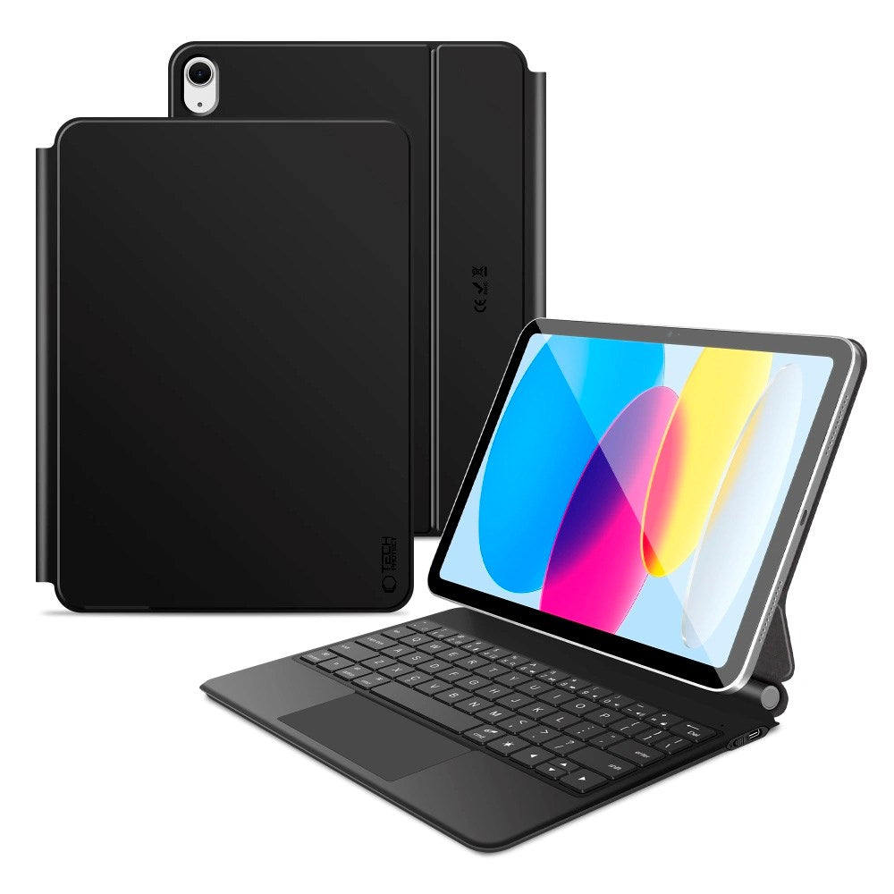 iPad 11" (2025) / 10.9" (2024/2022) Tech-Protect Case with English Keyboard - Black
